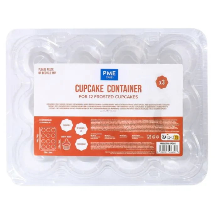 Cajas para 12 cupcakes 33 x 25 x 9 (3) cm- PME