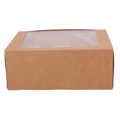 Cajas para 6 cupcakes y 12 mini cupcakes kraft con ventana 24,5 x 16,5 x 9,5 cm (3)