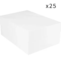 Cajas para tarta blancas con tapa 41 x 31 x 15 cm (25) - Funcakes