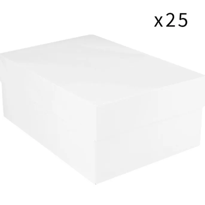 Cajas para tarta blancas con tapa 41 x 31 x 15 cm (25) - Funcakes
