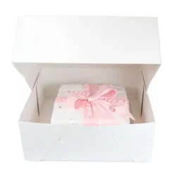 Cajas para tarta blancas 32 x 32 x 11,5 cm (2) - Funcakes