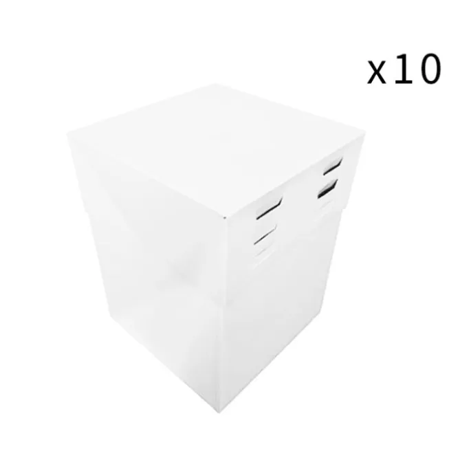 Cajas para tarta con 4 alturas ajustables 25 x 25 cm (10)