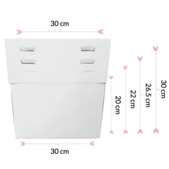 Cajas para tarta con 4 alturas ajustables 30 x 30 cm (10)