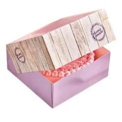 Cajas para tarta Madera 21 x 21 x 9 cm (2) - Funcakes