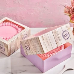Cajas para tarta Madera 26 x 26 x 12 cm (2) - Funcakes