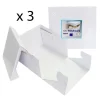 Cajas para tartas cuadradas con tapa 35,5 x 35,5 x 15 cm (3) - PME