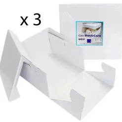 Cajas para tartas cuadradas con tapa 40,6 x 40,6 x 15 cm (3) - PME
