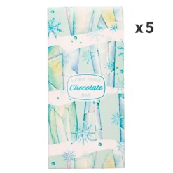 Cajas para turrón o tabletas de chocolate Hielo 16 x 7,5 x 2 cm (5) - Decora