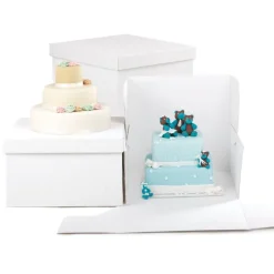 Caja tarta gruesa con tapa 41 x 41 x 40 cm - Decora