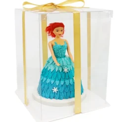 Caja tarta transparente con base, tapa y lazo Crystal 35 cm - PME