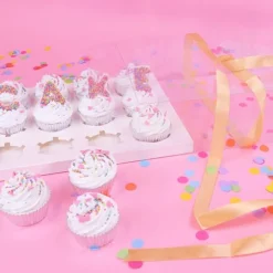 Caja transparente con base, tapa y lazo Crystal 12 cupcakes 34 x 27 x 10 cm - PME