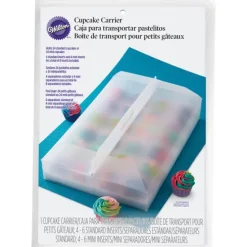 Caja traslúcida para 12 mini cupcakes 33 x 24 x 8 cm - Wilton