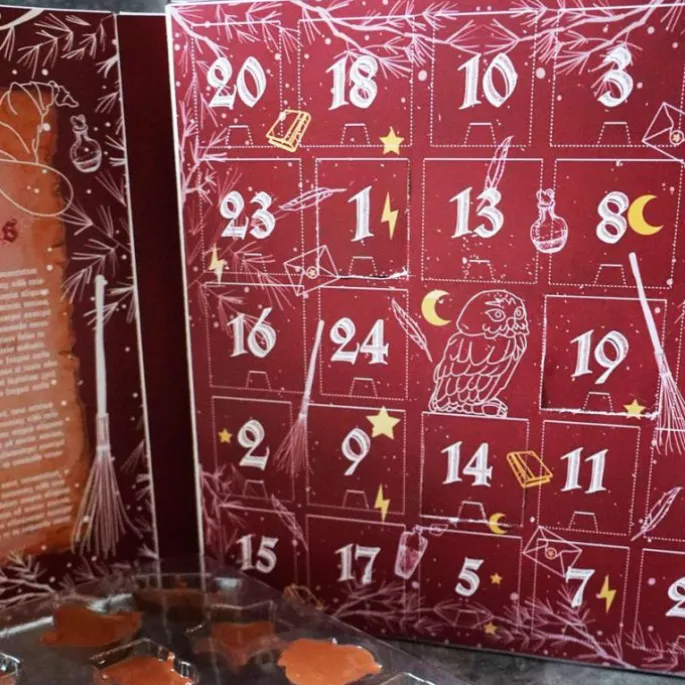 Caja y alveolo para calendario de adviento Wizard Magia - Scrapcooking