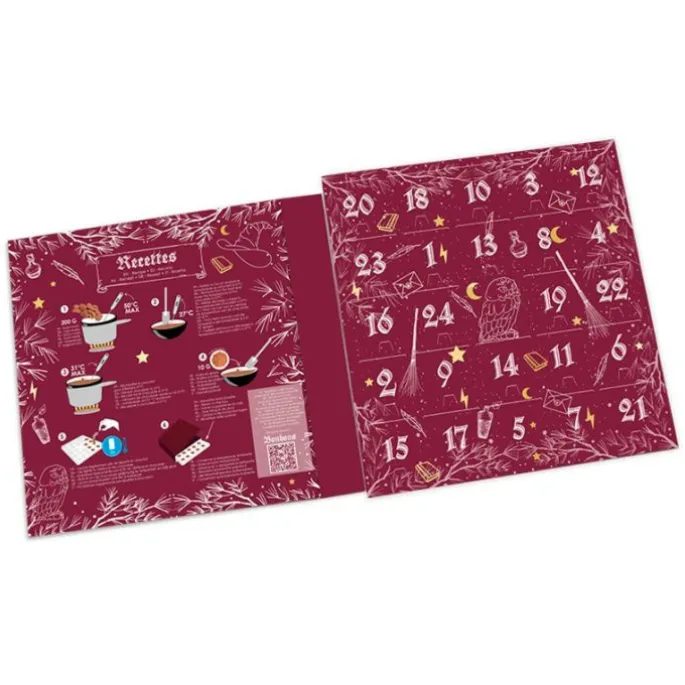 Caja y alveolo para calendario de adviento Wizard Magia - Scrapcooking