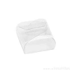 Cajita transparente de plástico para macaron o golosinas