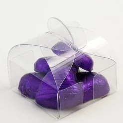 Cajita transparente de plástico para macaron o golosinas