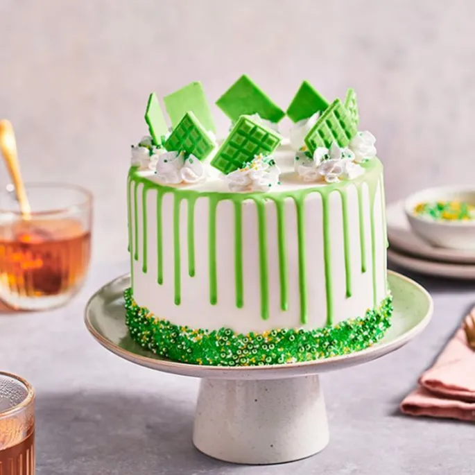 Cake Drip verde primavera 180 g - Funcakes