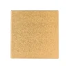 Cake drum cuadrado dorado 25 cm, grosor 12 mm - Decora