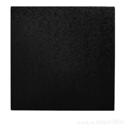 Cake drum cuadrado negro 25 cm, grosor 12 mm - Decora