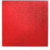 Cake drum cuadrado rojo 35 cm, grosor 12 mm - Decora