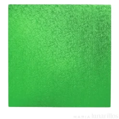 Cake drum cuadrado verde oscuro 30 cm, grosor 12 mm - Decora