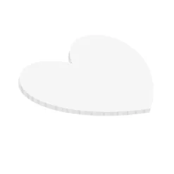 Cake drum en forma de corazón blanco 25,4 cm, grosor 5 mm - Simply Making