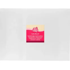 Cake drum rectangular blanco 45 x 35 cm, grosor 3 mm - Funcakes