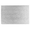 Cake drum rectangular plateado 45 x 35 cm, grosor 3 mm