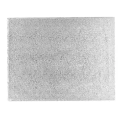 Cake drum rectangular plateado 45 x 40 cm, grosor 12 mm - Pastkolor