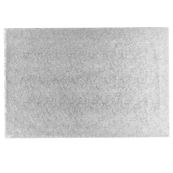 Cake drum rectangular plateado 50,5 x 40,5 cm, grosor 12 mm