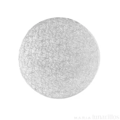 Cake drum redondo plateado 15,3 cm, grosor 4 mm