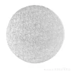 Cake drum redondo plateado 22,5 cm, grosor 4 mm