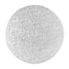 Cake drum redondo plateado 25 cm, grosor 3 mm