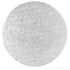 Cake drum redondo plateado 32,5 cm, grosor 12 mm