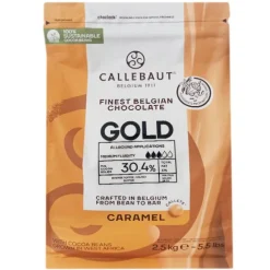 Callets Chocolate caramelo Gold 30,4% 2,5 kg - Sin gluten - Callebaut