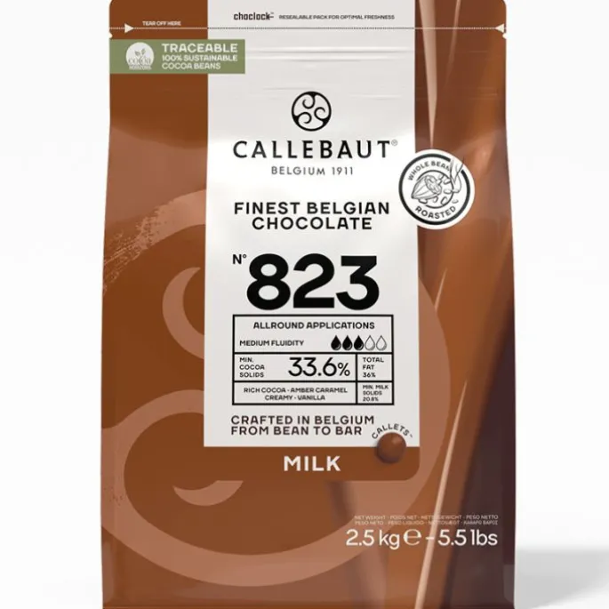 Callets Chocolate con leche 33,6% 2,5 kg - Sin gluten - Callebaut