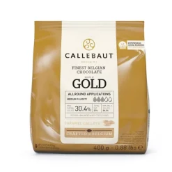 Callets Chocolate Gold caramelo 30,4% 400 g - Sin gluten - Callebaut