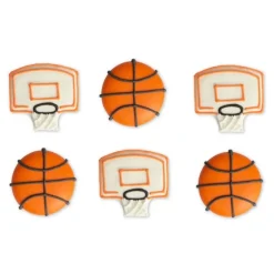 Canastas y balones de baloncesto de azúcar (6) - Decora