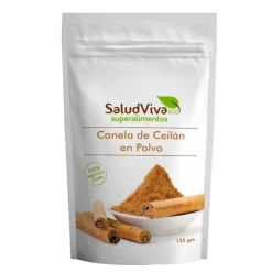 Canela de Ceilán en polvo ecológica 125 gr - Sin gluten - SaludViva