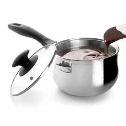 Cazo baño maría con tapa 16 cm - Ibili