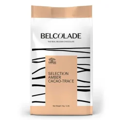 Chocolate de cobertura blanco caramelo Amber 30% Belcolade 1 kg - Puratos