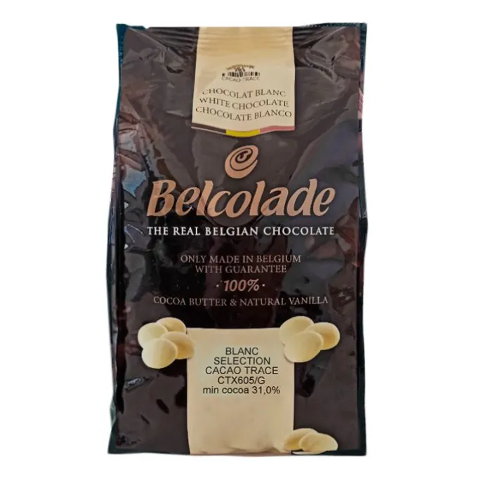 Chocolate de cobertura blanco 31% Belcolade 1 kg - Puratos
