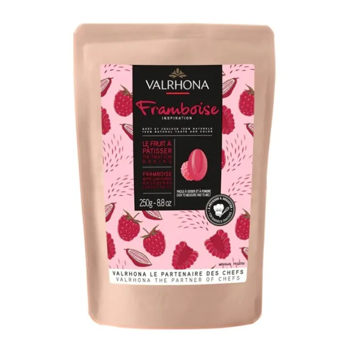 Chocolate de cobertura con frambuesa Inspiration Framboise 250 g - Valrhona