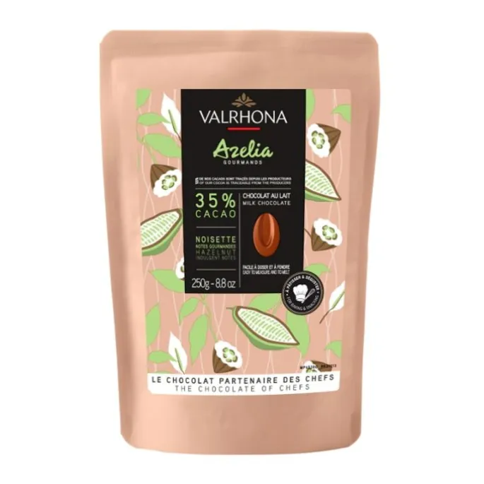 Chocolate de cobertura con leche 35% Azélia 250 g - Valrhona