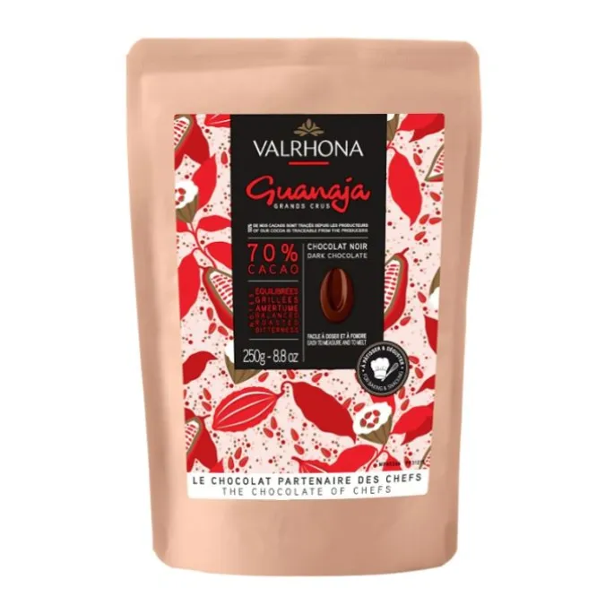 Chocolate de cobertura negro 70% Guanaja 250 g - Valrhona