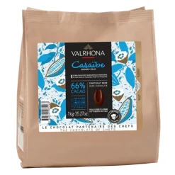 Chocolate de cobertura negro 66% Caraïbe 1 kg - Valrhona