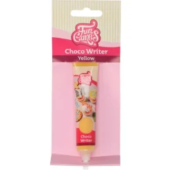 Chocolate decorativo amarillo Choco Writer 25 g - Funcakes