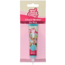 Chocolate decorativo azul cielo Choco Writer 25 g - Funcakes