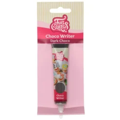 Chocolate decorativo marrón oscuro Choco Writer 25 g - Funcakes