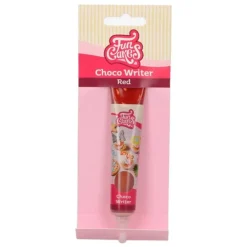 Chocolate decorativo rojo Choco Writer 25 g - Funcakes
